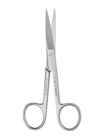 Studenckie nożyczki chirurgiczne - proste, ostre/ostre, 12 cm